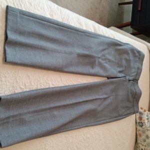 Blue tweed Loft Petire career ankle pants